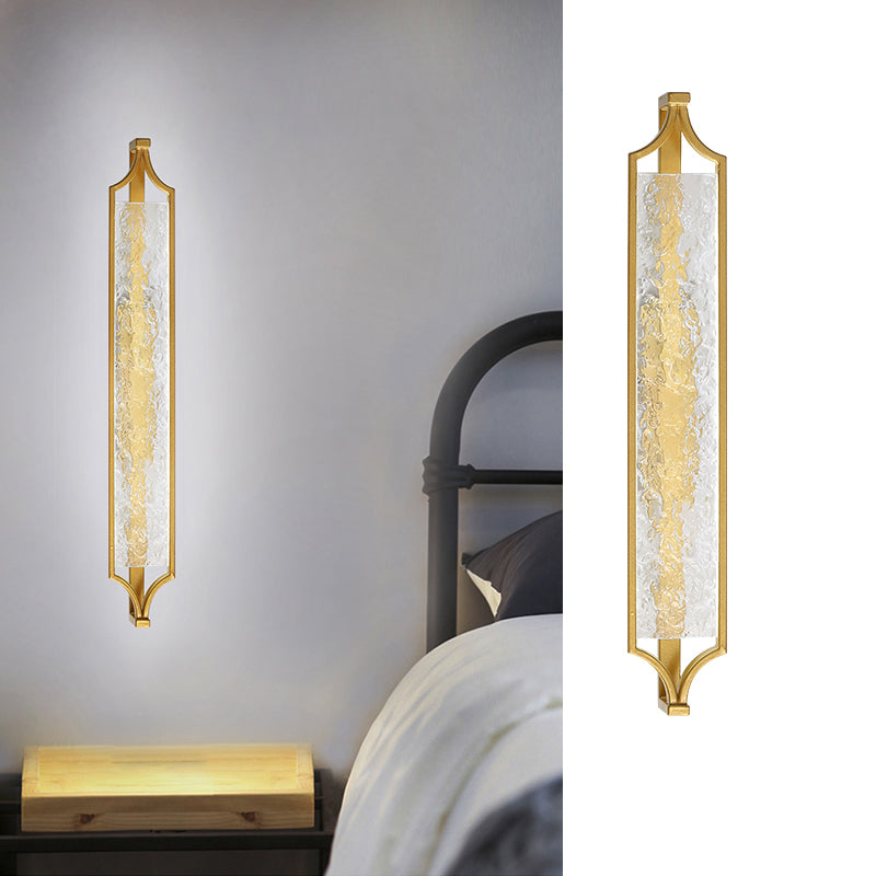 Modern Gold Mirror Lamp Acrylic Vanity Wall Light Fixture for Bathroom
