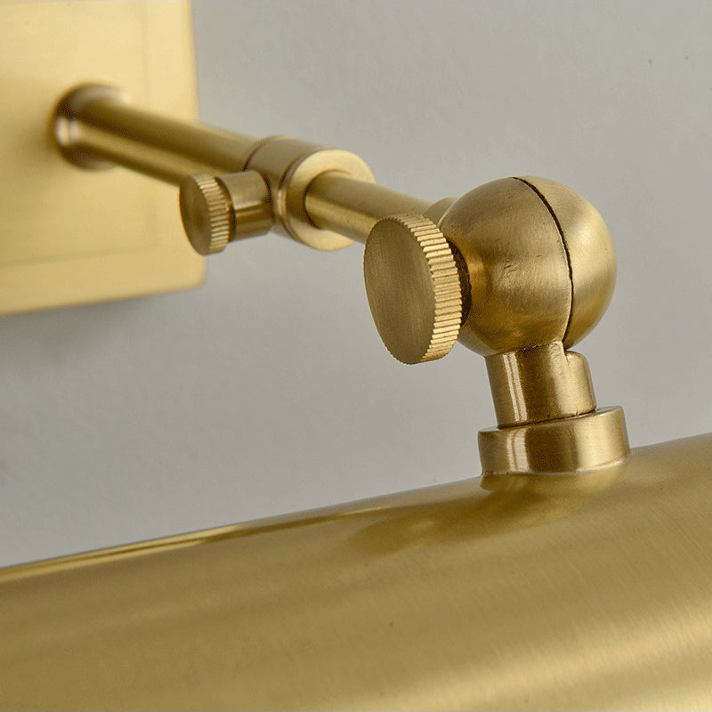 Solid Brass Modern Bath Bar 2 - Light Cylinder Bathroom Vanity Lighting in Black / Gold