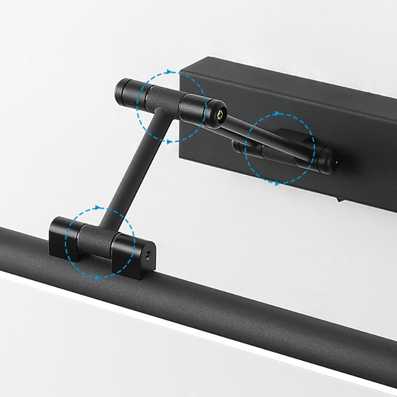 Modern Simple Metal Vanity Light Cylinder Shape Scalable Vanity Lamp for Shower Room