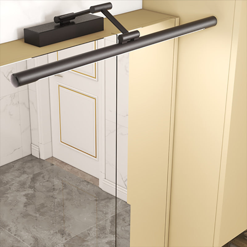 Modern Simple Metal Vanity Light Cylinder Shape Scalable Vanity Lamp for Shower Room