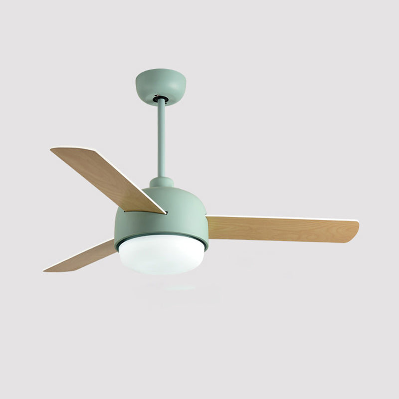 Metal Fan Shape Ceiling Fans Kid Style 1 Light Ceiling Mount Fan Fixture