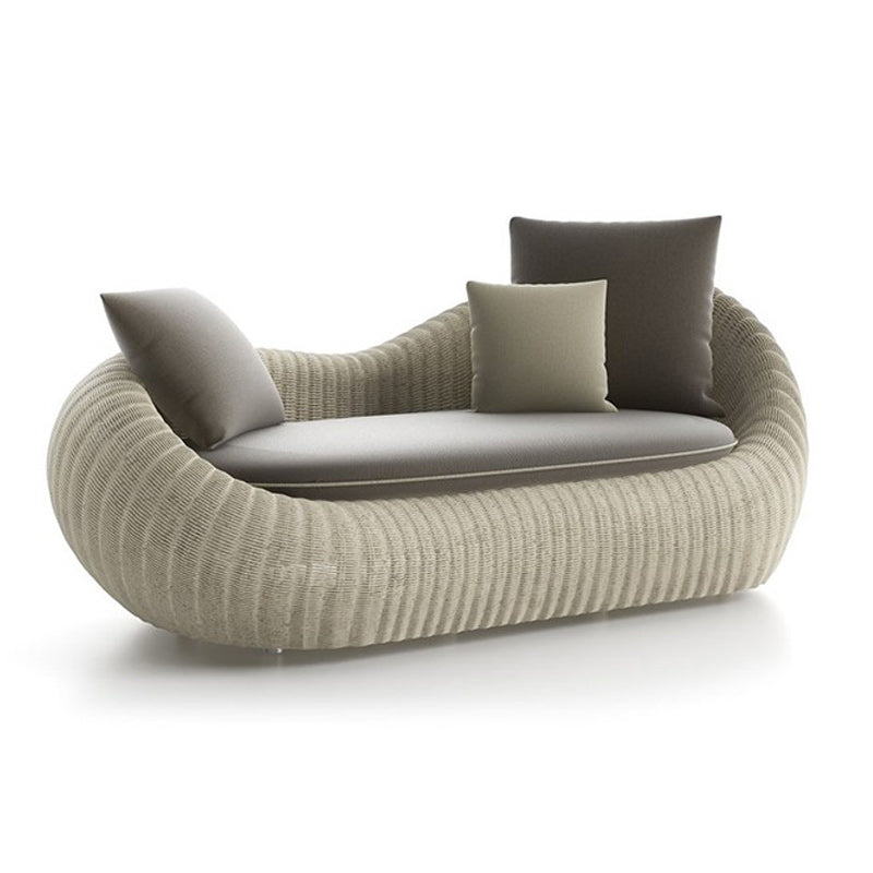 Outdoor Aluminum Frame Sofa Contemporary Water UV Resistant Patio Sofa
