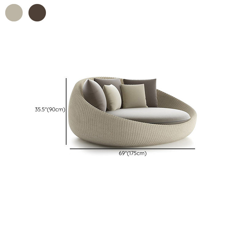 Outdoor Aluminum Frame Sofa Contemporary Water UV Resistant Patio Sofa