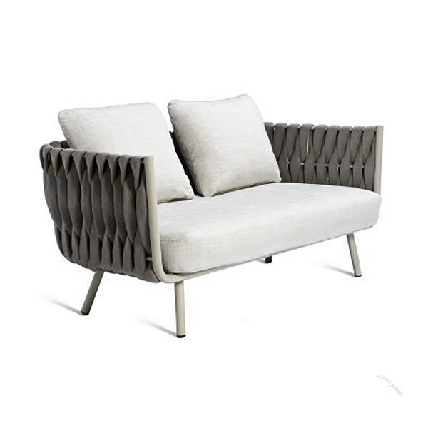 Contemporary Metal Outdoor Patio Fade Resistant Sofa Patio Sofa with Cushions
