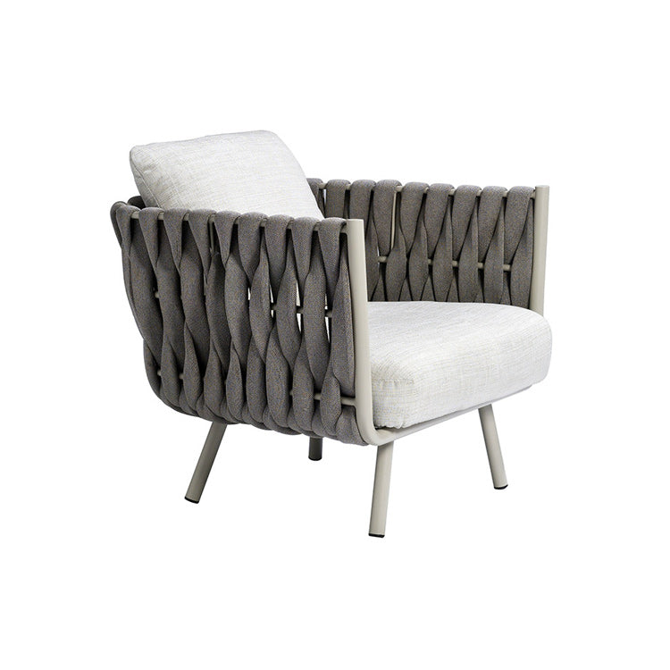 Contemporary Metal Outdoor Patio Fade Resistant Sofa Patio Sofa with Cushions
