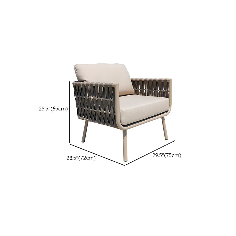 Minimalistic Metal Outdoor Patio Fade Resistant Sofa Patio Sofa with Cushions