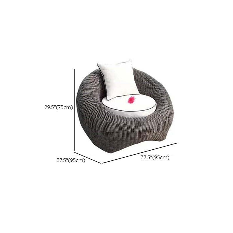 Contemporary Metal Patio Daybed Water Resistant and UV Resistant Patio Daybed