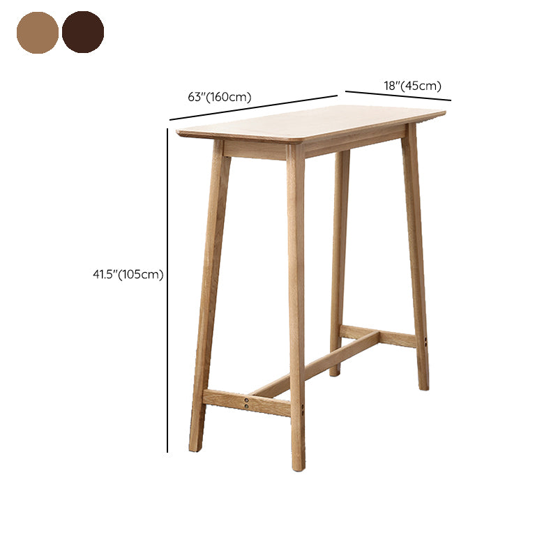 Solid Wood Counter Height Dining Table Modern Patio Bar Table