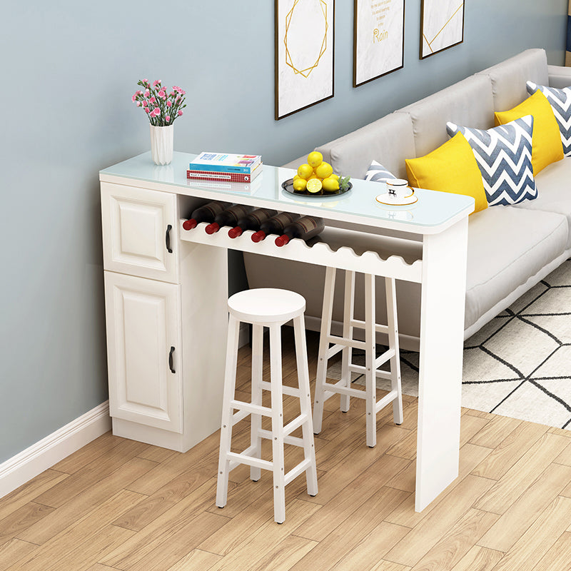 Contemporary Bar Dining Table Indoor Rectangle Counter Table