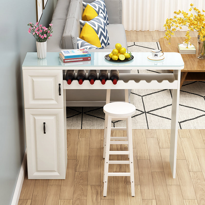 Contemporary Bar Dining Table Indoor Rectangle Counter Table