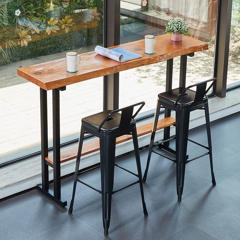 Rectangle Bar Height Pub Table Industrial Pub Height Dining Table