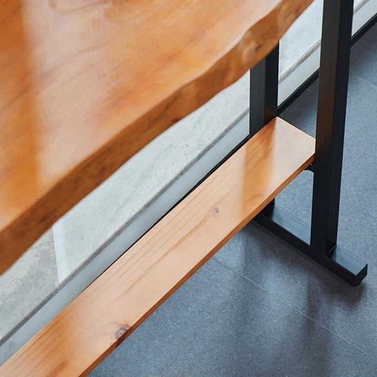 Rectangle Bar Height Pub Table Industrial Pub Height Dining Table