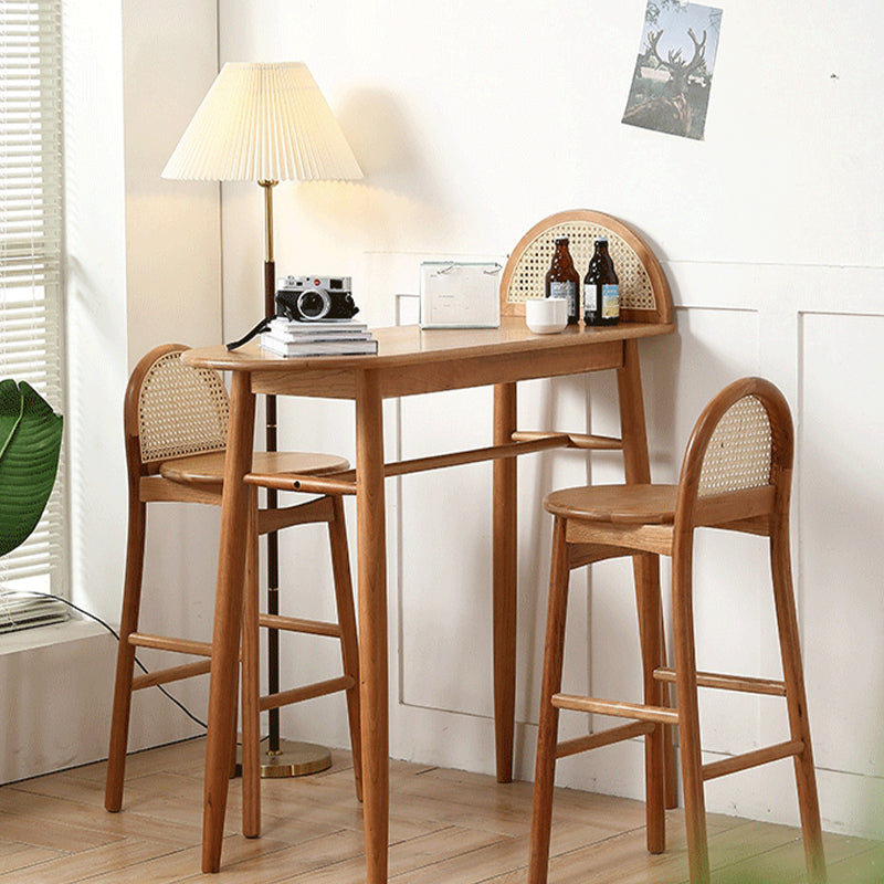 Solid Wood Counter Height Dining Table Contemporary Bar Height Pub Table