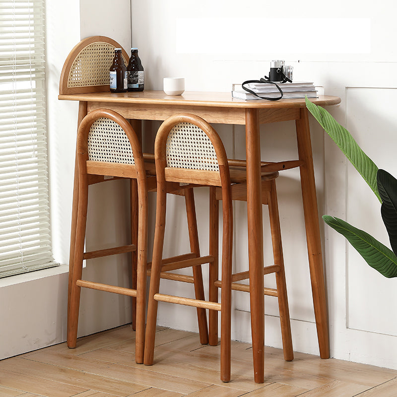 Solid Wood Counter Height Dining Table Contemporary Bar Height Pub Table