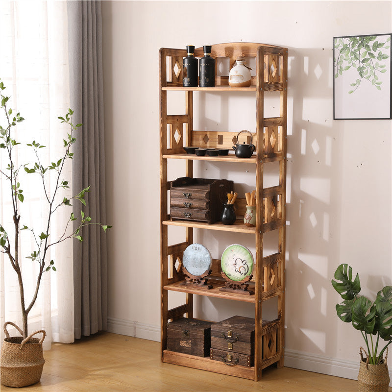 Modern Floor Wine Bottle Rack Pine Wood Wine Bottle Rack for Home