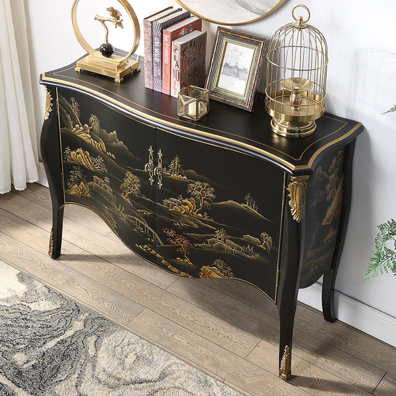 Traditional Storage Chest Dresser Bedroom Solid Wood Storage Chest with Drawers