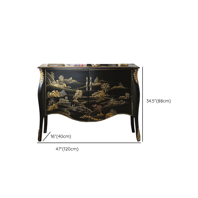 Traditional Storage Chest Dresser Bedroom Solid Wood Storage Chest with Drawers