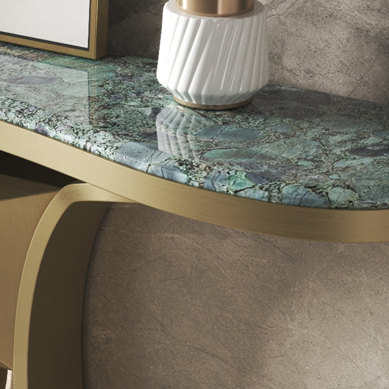 Free Form Shape Contemporary Console Table Stone Stone Console Sofa Table