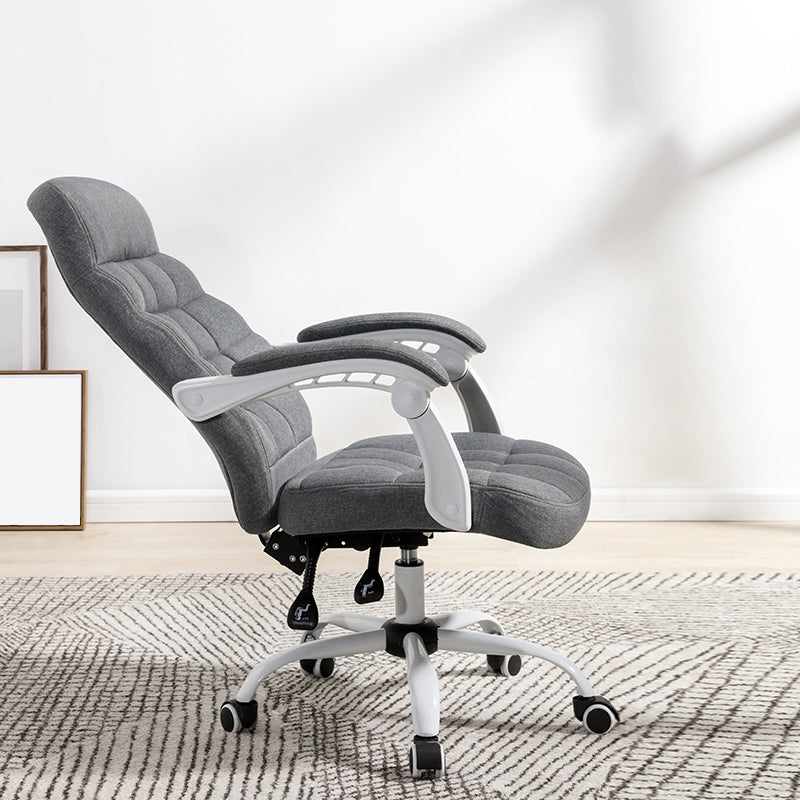 Padded Arms Chair Tilt Mechanism No Distressing Ergonomic Slide Chair