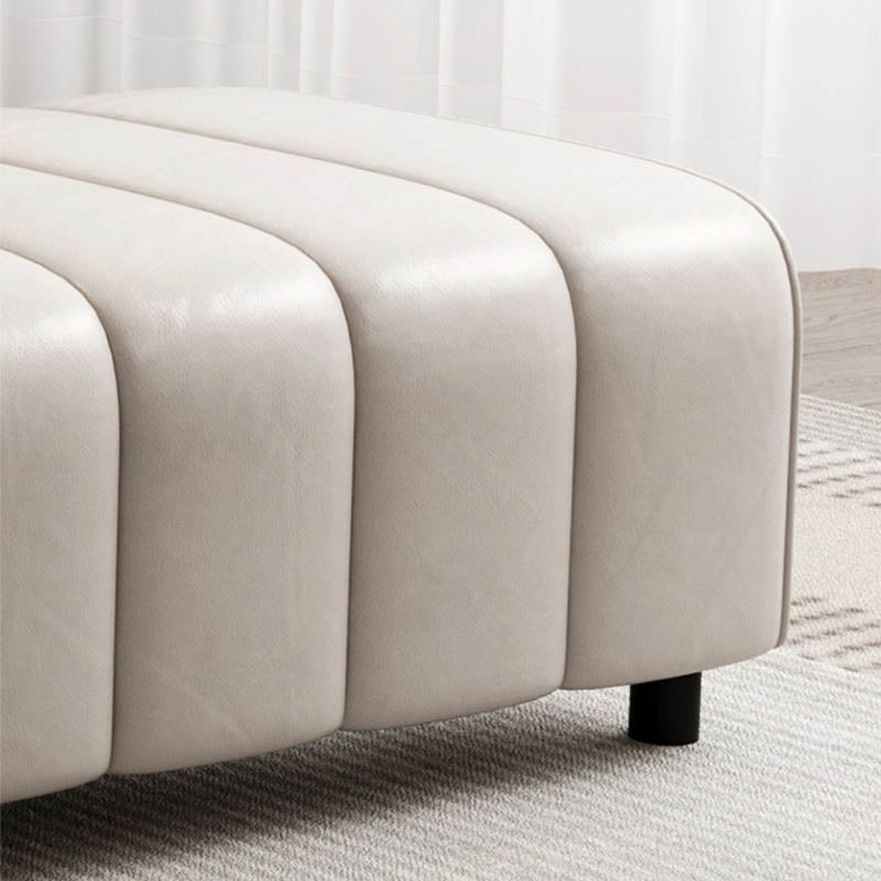 Rectangle Upholstered Bedroom Bench Modern Backless Seating Bench