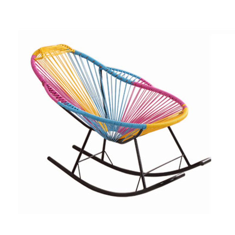 Single Home PE Rattan Lazy Chair Leisure Balcony Rocking Chair