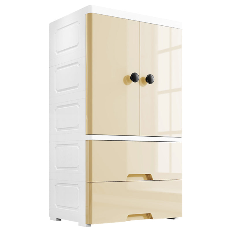 Rectangular Plastic Storage Cabinet Teen Style Bedroom Wardrobe