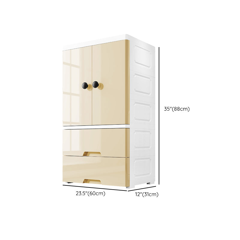 Rectangular Plastic Storage Cabinet Teen Style Bedroom Wardrobe