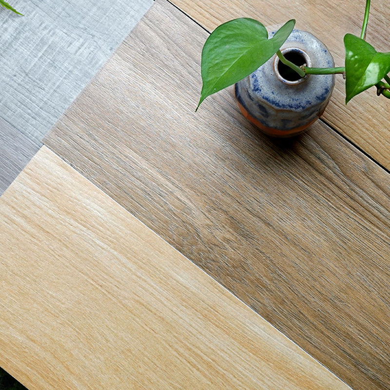Modern Style Floor Tile Wooden Effect Straight Edge Waterproof Floor Tile