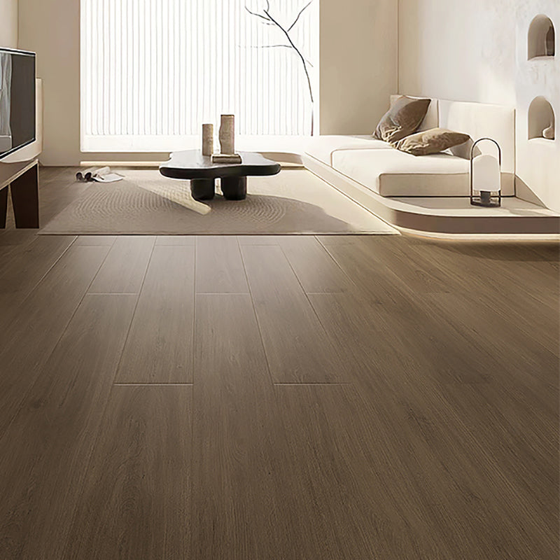 Brown Wood Laminate Flooring Scratch Resistance Matte Laminate Plank Flooring