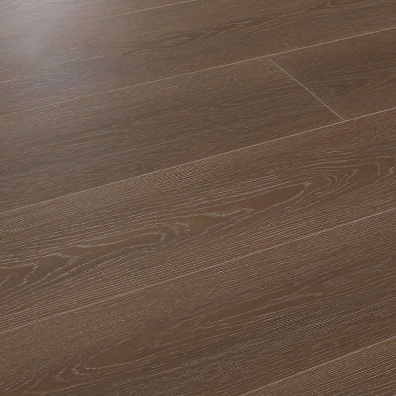 Brown Wood Laminate Flooring Scratch Resistance Matte Laminate Plank Flooring