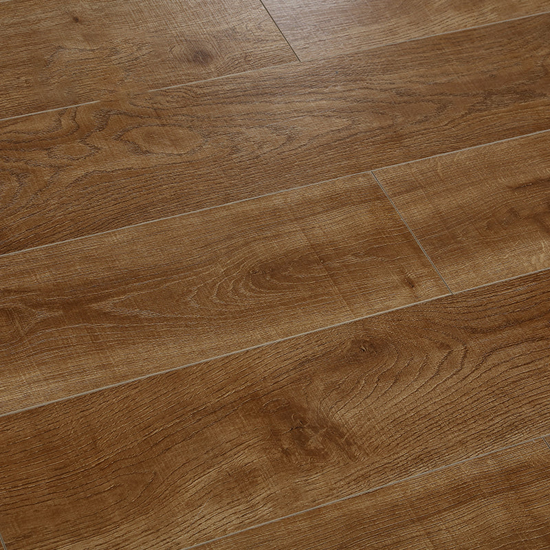 Brown Wood Laminate Flooring Scratch Resistance Matte Laminate Plank Flooring