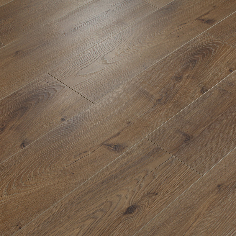 Brown Wood Laminate Flooring Scratch Resistance Matte Laminate Plank Flooring