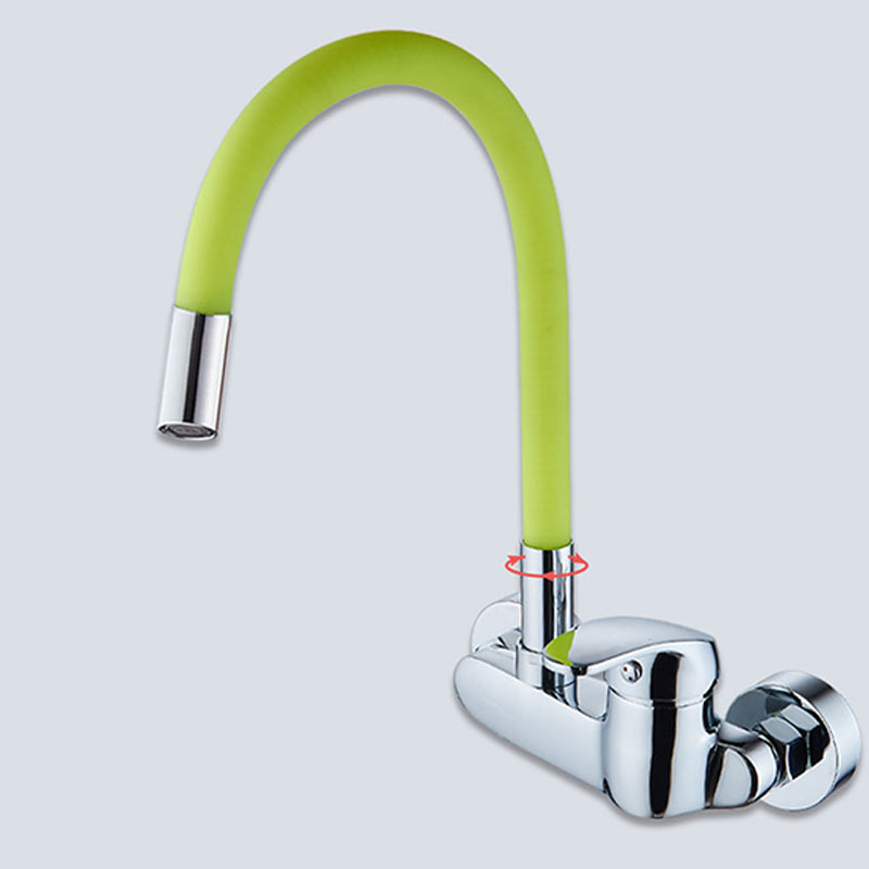 Contemporary Single Handle Kitchen Faucet Wall Mounted Faucet