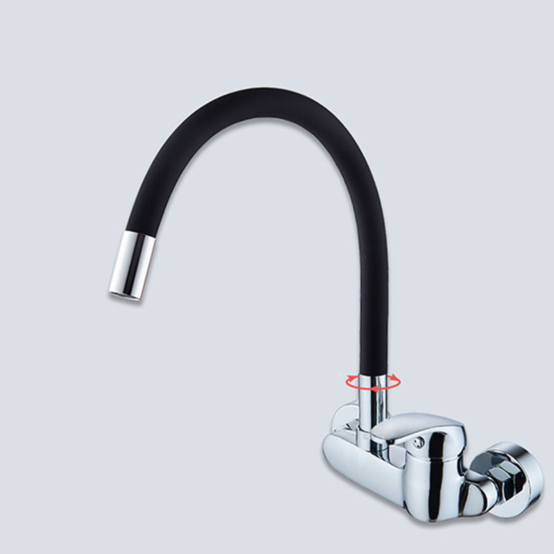 Contemporary Single Handle Kitchen Faucet Wall Mounted Faucet