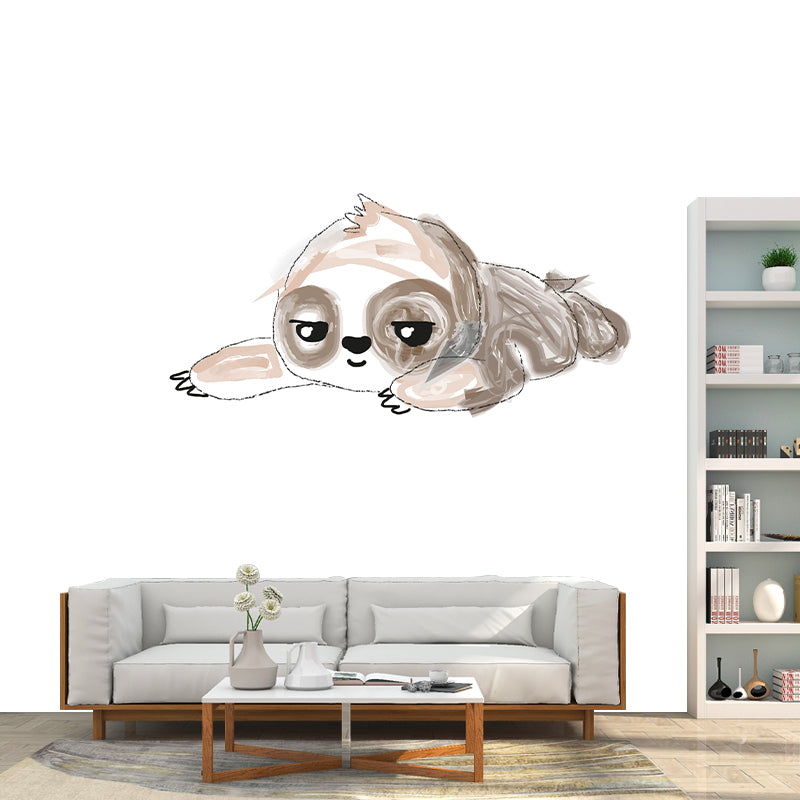 Modern Style Illustration Mural Wallpaper Animals Pattern Indoor Wall Mural