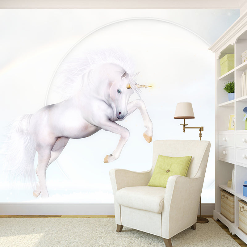 Modern Style Illustration Mural Wallpaper Animals Pattern Indoor Wall Mural