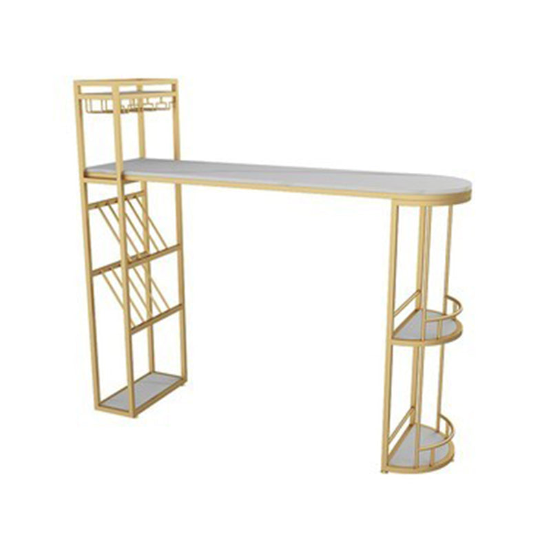 Modern Style Stone Bar Table Set 1/2/3 Pcs Specialty Pub Set for Indoor