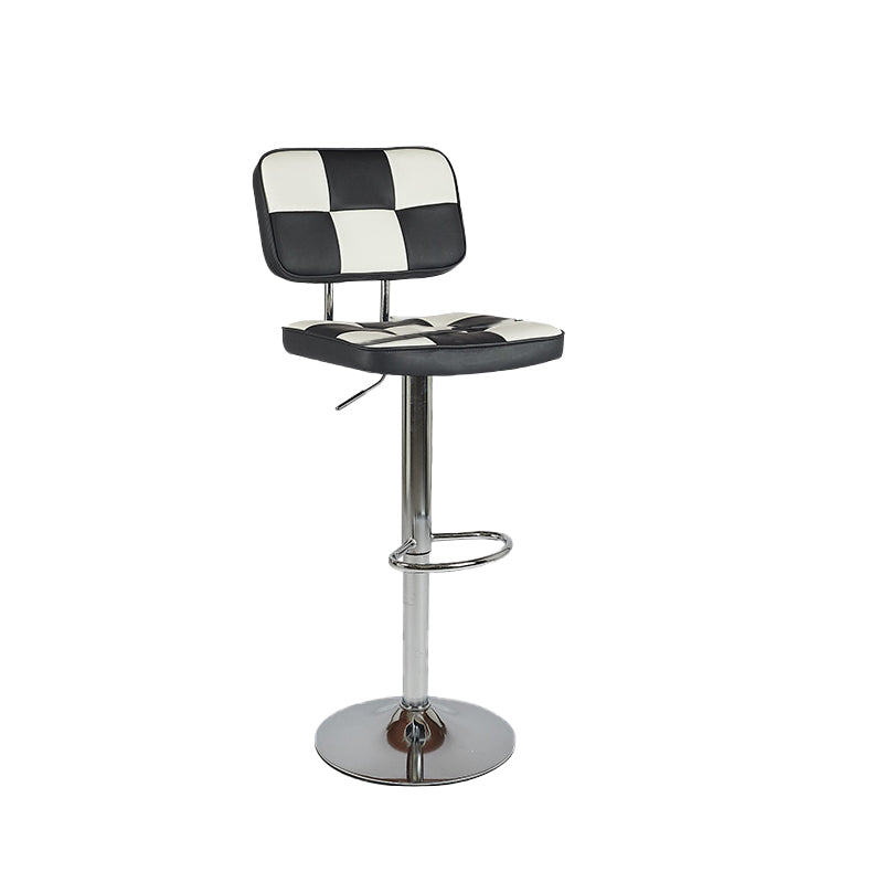 Modern Style Counter Stool Pu Leather Adjustable Height Bar Stool