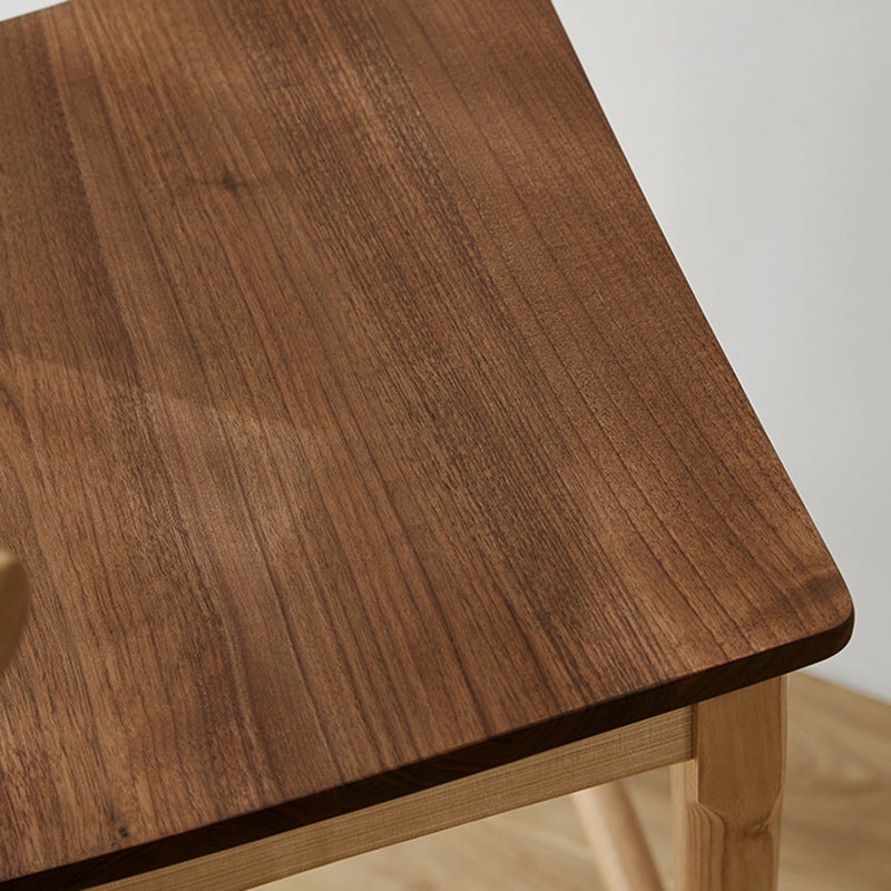 Modern Armless Backrest Counter Stool Wood Cafe Bar Stool with Wooden Seat