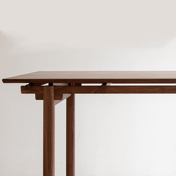 Cherry Wooden Table Rectangle Dining Table for Kitchen Dining Room