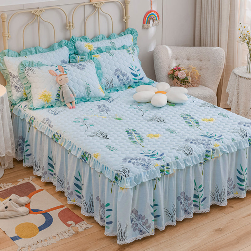 Sheets Cotton Floral Printed Ultra Soft Breathable Wrinkle Resistant Bed Sheet Set