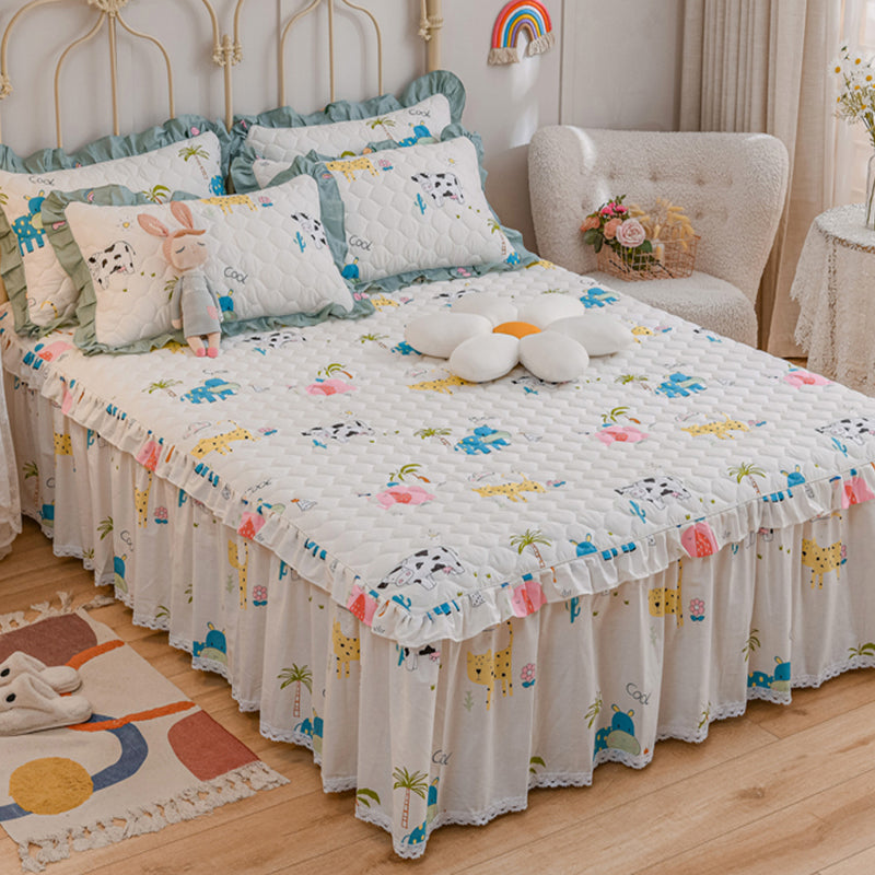 Sheets Cotton Floral Printed Ultra Soft Breathable Wrinkle Resistant Bed Sheet Set