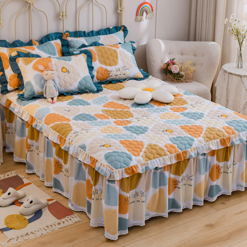 Sheets Cotton Floral Printed Ultra Soft Breathable Wrinkle Resistant Bed Sheet Set