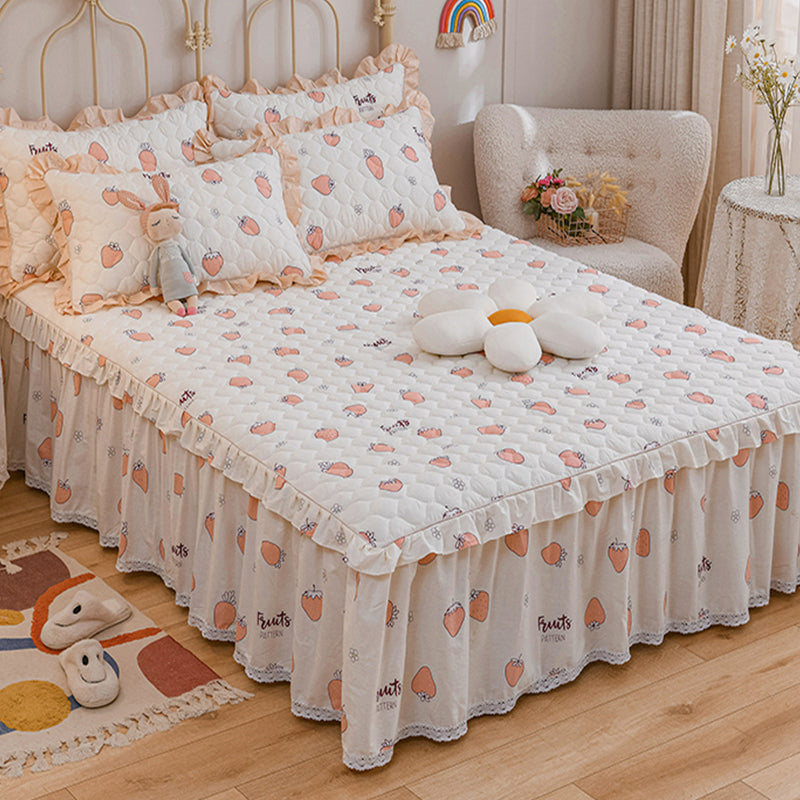 Sheets Cotton Floral Printed Ultra Soft Breathable Wrinkle Resistant Bed Sheet Set