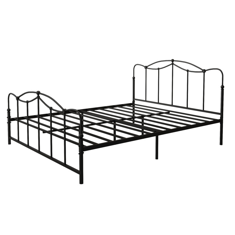 Metal Open Frame Platform Bed Minimalist Iron Bed Frame - 45.3" H