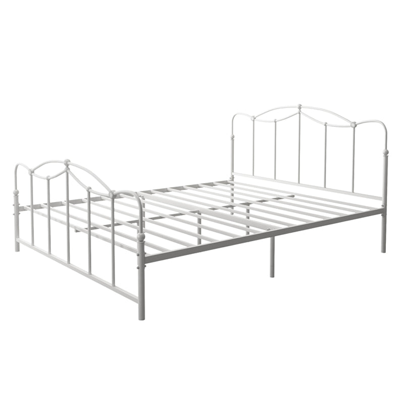 Metal Open Frame Platform Bed Minimalist Iron Bed Frame - 45.3" H