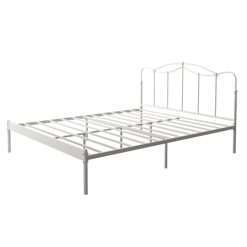 Metal Open Frame Platform Bed Minimalist Iron Bed Frame - 45.3" H