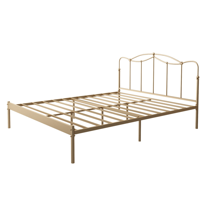 Metal Open Frame Platform Bed Minimalist Iron Bed Frame - 45.3" H