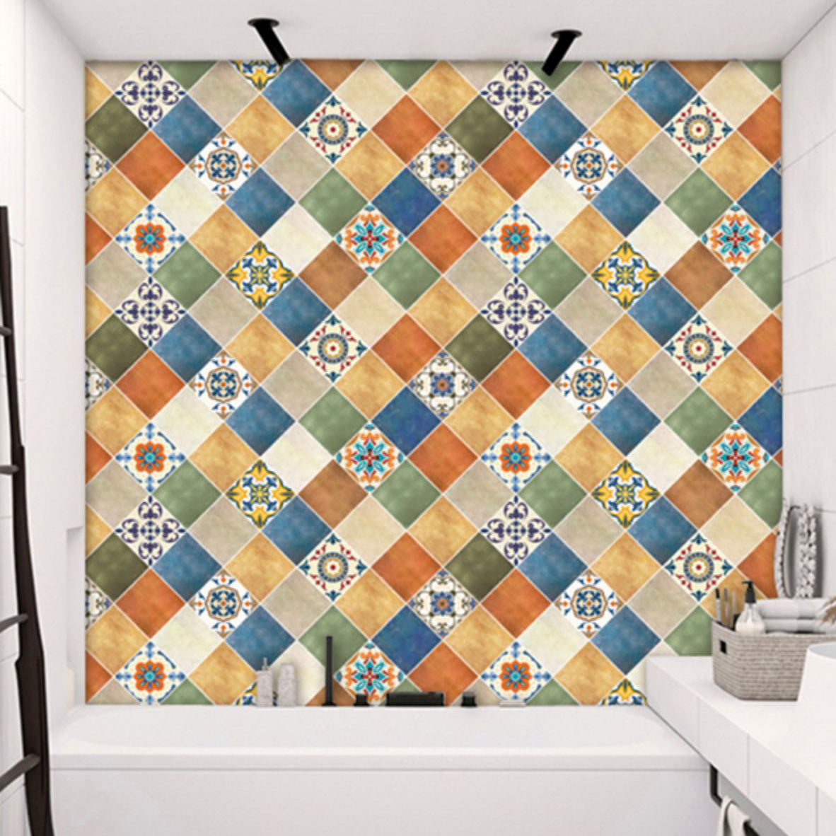 Mosaic Tile Peel and Stick Tiles Tile Modern Peel and Stick Backsplash