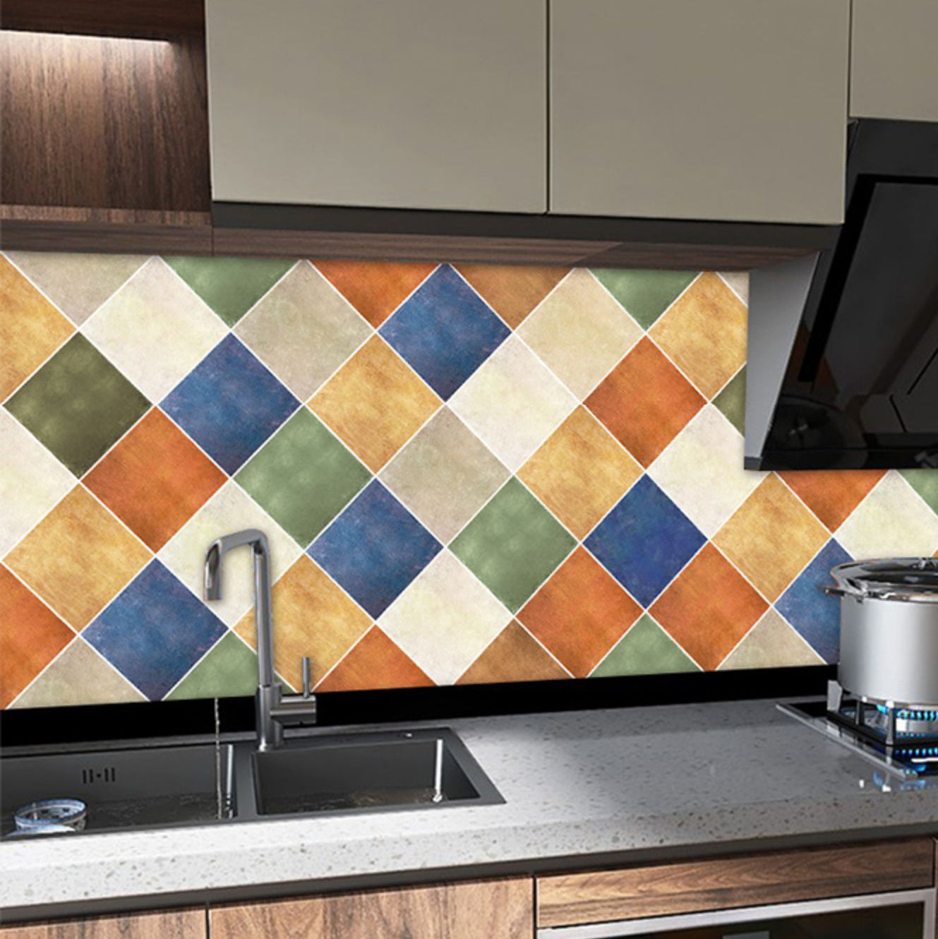 Mosaic Tile Peel and Stick Tiles Tile Modern Peel and Stick Backsplash